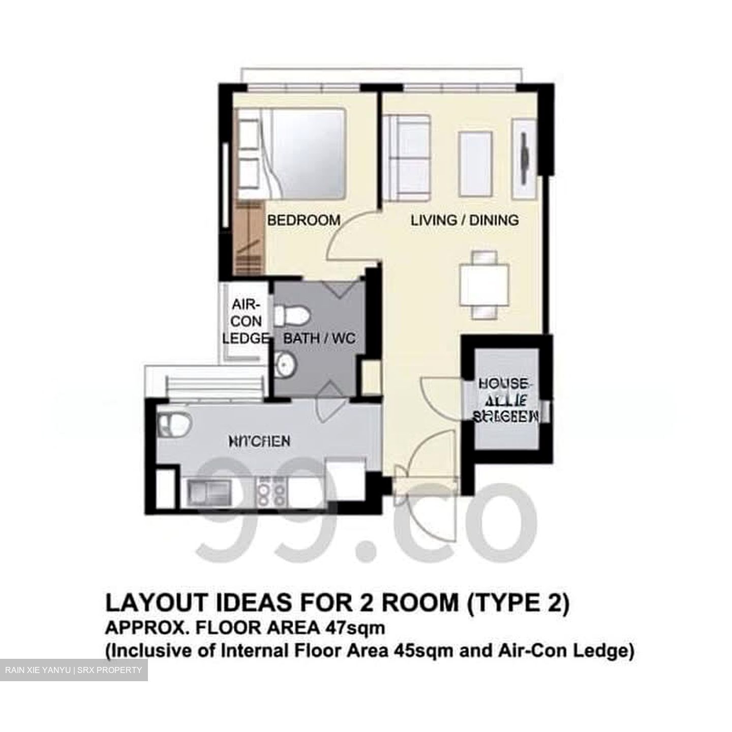 Blk 693B Admiralty Grove (Woodlands), HDB 2 Rooms #580815571